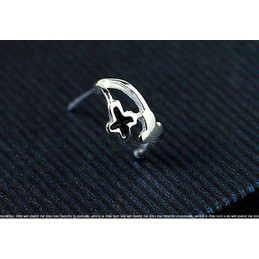 Small Cross Earrings Titanium