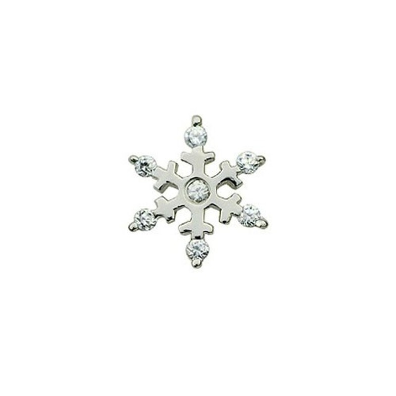 Lovely Snowflake-shaped Titanium Earrings