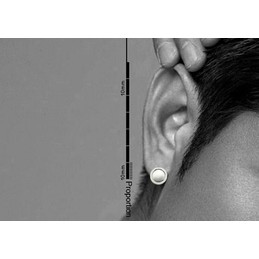 Simple Circular Titanium Earrings