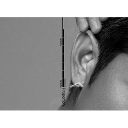 Popular Pistol-shaped Titanium Earrings