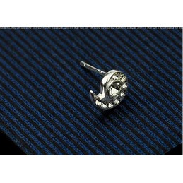 Cool Man Conch-shaped And Shining Star Titanium Earrings