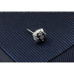 Cool Man Round Gear Titanium Earrings 