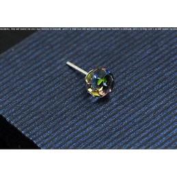 Dazzling Color Crystal Titanium Earrings 