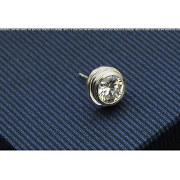 Dazzling Diamond Ring Titanium Earrings