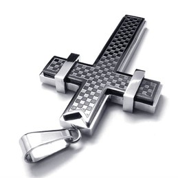 Fashion Cross Titanium Pendant (Black) 18794
