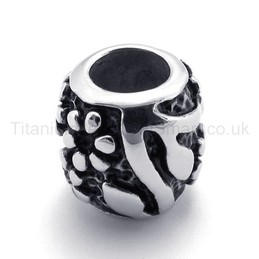 Classical Printed Pattern Titanium Pendant 20126
