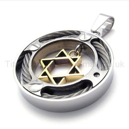 Hexagram Titanium Pendant 20254