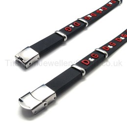 Fashion Titanium and Leather With D&G Bracelet 18336