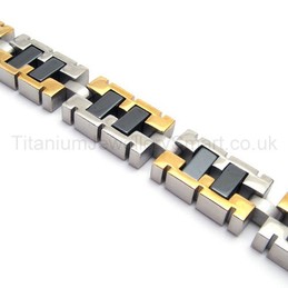 Titanium Robotic Link Men's Bracelet 18507