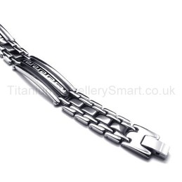 Great Wall Series Titanium Mens Bracelet 18623
