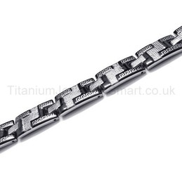 Great Wall Series Titanium Lovers Bracelet 18630