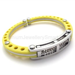 Limited Yellow Titanium Spring Bracelet 20074