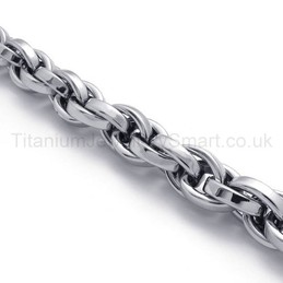 Silver Chain Titanium Bracelet 20078