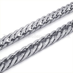 Curb Chain Mens Titanium Necklace 19217