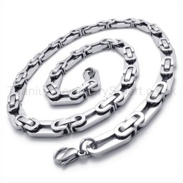 Silver Oval Box Titanium Necklace 19793