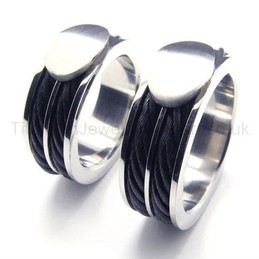 Twisted Rope Titanium Ring 16240