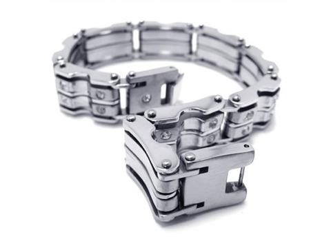 Mens Boys Silver Charm Pure Titanium Bracelet Bangle 15333 -£105 ...