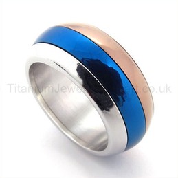 Three Colored Titanium Ring 19329