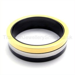 Three Colored Titanium Ring 19336