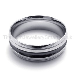 Notched Titanium Ring 20177