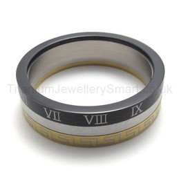 Three Loops Three colors Titanium Ring 20211