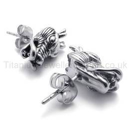 Dragon Titanium Earrings 20354