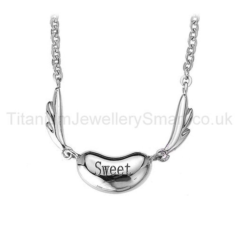 Sweet Angel Titanium Lovers Pendants