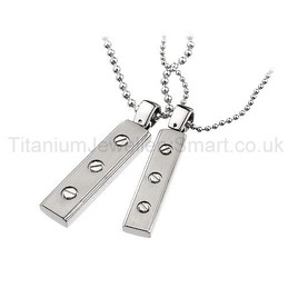 Pure Titanium Lovers Pendants