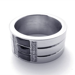 Polished Titanium Ring 20534