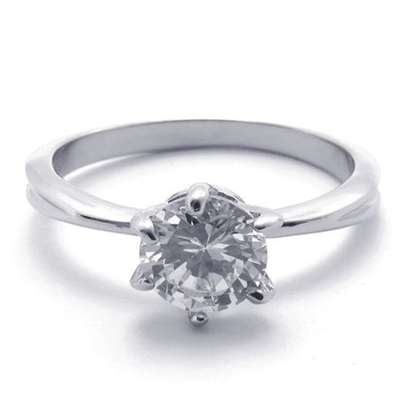 Rhinestone Titanium Ring 20585