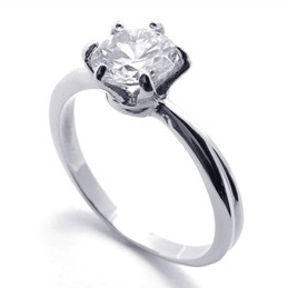 Rhinestone Titanium Ring 20585