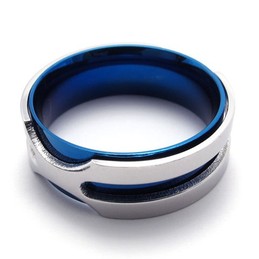 Blue Titanium Ring 20814