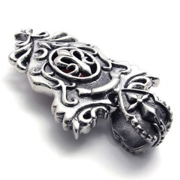 Red Rhinestone Titanium Pendant 20452