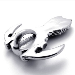 Ghost Skull Titanium Pendant 20503