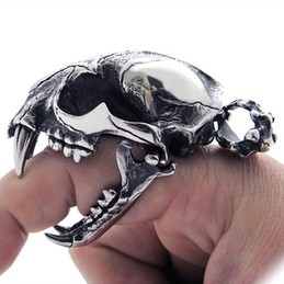 Dinosaur Skull Titanium Pendant 20525