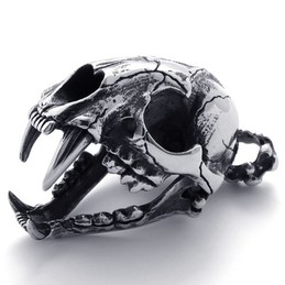 Dinosaur Skull Titanium Pendant 20525