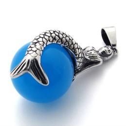 Mermaid Gem Titanium Pendant 20532