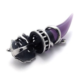 Purple Horn Titanium Pendant 20664