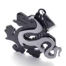 Black Dragon Titanium Pendant 20761