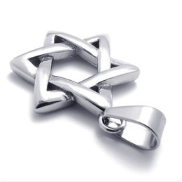 Lucky Hexagram Titanium Pendant 20966