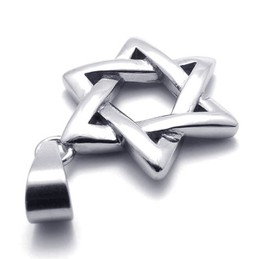 Lucky Hexagram Titanium Pendant 20966
