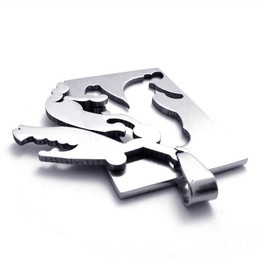Titanium Playing Basketball Pendant 21108