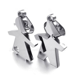 His And Her Titanium Couples Pendant Necklace  (Free Chain)(One Pair)