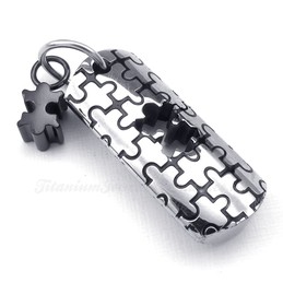 Titanium Symbols Couples Pendant Necklace (Free Chain)(One Pair)