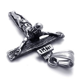 The Cross Men's Titanium Pendants Necklace (Free Chain)