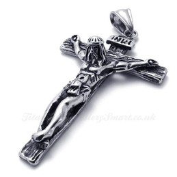 The Cross Men's Titanium Pendants Necklace (Free Chain)