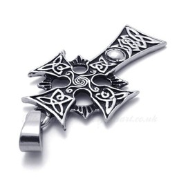 Titanium Cross Pendant Necklace (Free Chain)