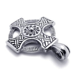 Titanium Cross Pendant Necklace (Free Chain)