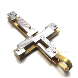The Cross Titanium Pendant Necklace (Free Chain)