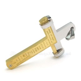 Gold Alphabet Titanium Cross Pendant Necklace (Free Chain)